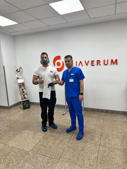 Operator Compania DDD și un reprezentant al locației Diaverum, cu procesul-verbal semnat la finalul lucrării